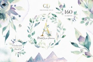 A Mountain Summer Watercolor Set: A Fresh Illustrations Boost for Branding