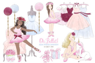Ballerina Ballet Tutu Watercolor Clipart: A Versatile Illustration for Creative Marketing