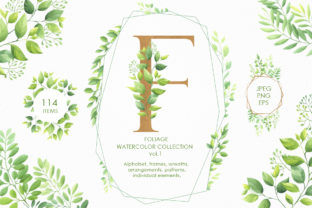 Foliage Watercolor Collection Vol.1: A Versatile Illustrations Set for Creative Branding