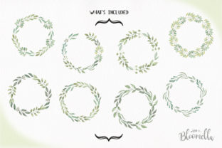 Leave Me Happy Wreaths Leaves Watercolor – A Versatile Graphic Design Asset for Crafters