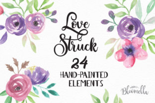 Love Struck Purple Watercolor Flower Set Review for Real Crafting