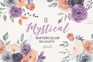 Mystical Watercolor 8 Clipart Bouquets: A Review for Crafters and Handmade Businesses