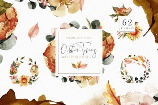 October Tones Watercolor Clipart: A Cozy Illustration for Seasonal Crafting