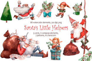 Santa’s Little Helpers – Watercolor Set