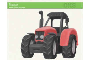 Tractor Digital Watercolor Illustrations