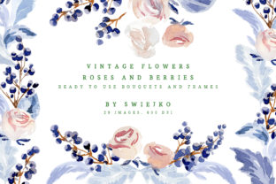 Vintage Roses Watercolor Illustrations for Polished Content Publishing