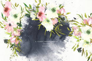 Watercolor Blush and White Florals: A Versatile Illustration for Handmade Creations