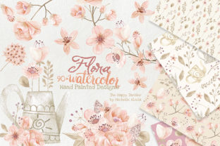 Watercolor Floral Clipart Orange Peach: A Versatile Illustration for Creative Projects