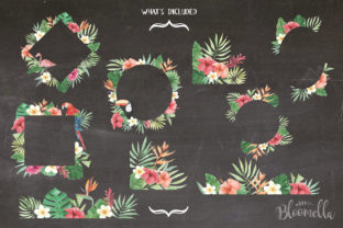 Watercolor Frame Set Tropical Floral: A Versatile Illustration for Creative Campaigns