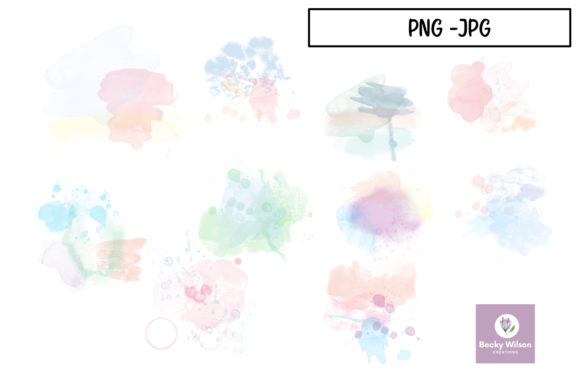 Watercolor Paint Spots 2: A Versatile Illustration for Content Creators