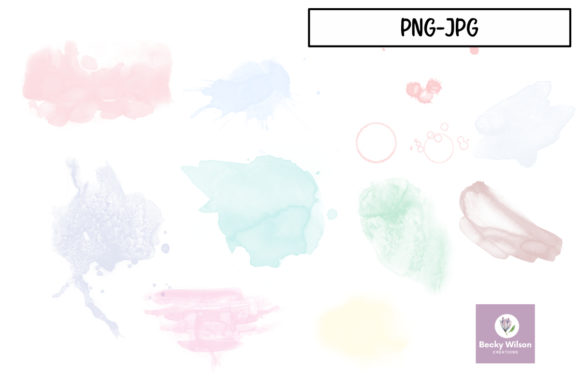 Watercolor Paint Spots: A Versatile Illustration for Handmade Creations