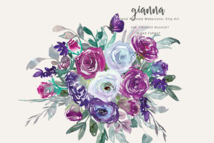 Watercolor Purple and White Flowers Illustrations: A Seller’s Review