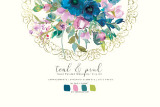 Watercolor Teal Pink Flowers Clipart: A Designer’s Honest Take